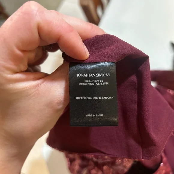 Jonathan Simkhai Metallic Vine Jacquard Mock Neck Dress - Picture 9 of 16